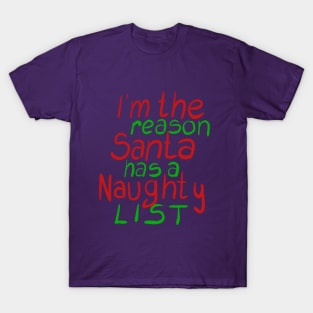 Santa's naughty list T-Shirt